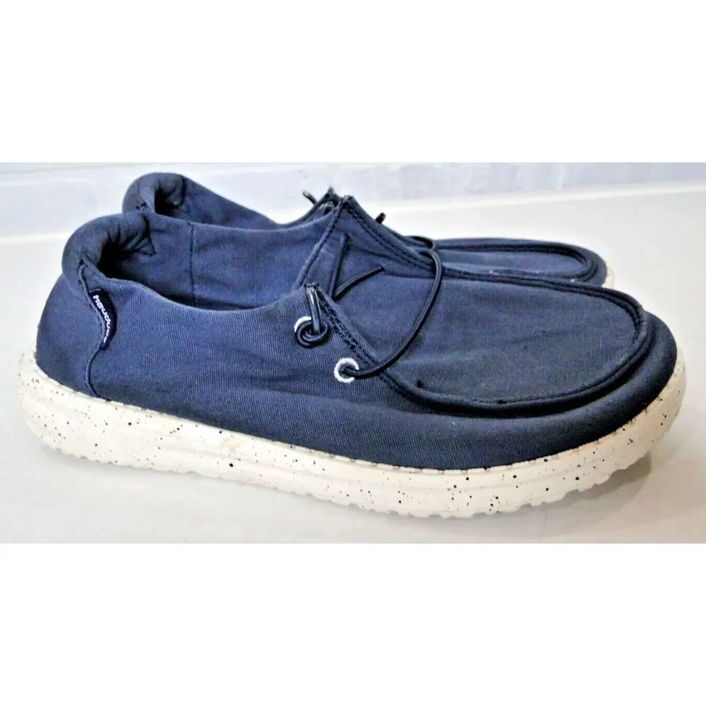 Hey Dude Wendy Shoes Women's Size Navy‎ 5 Slip On Comfort Loafers